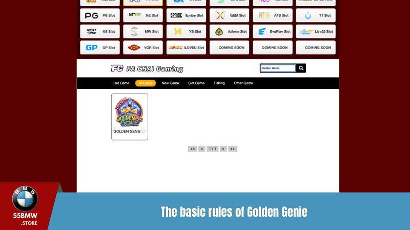 The basic rules of Golden Genie