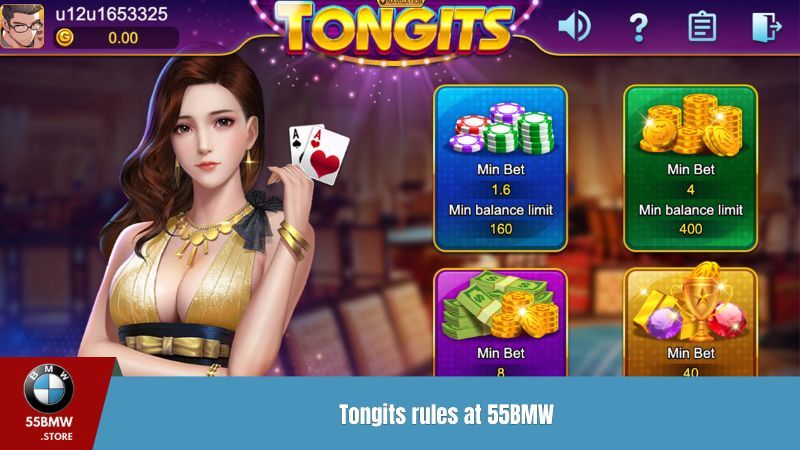 Tongits rules at 55BMW