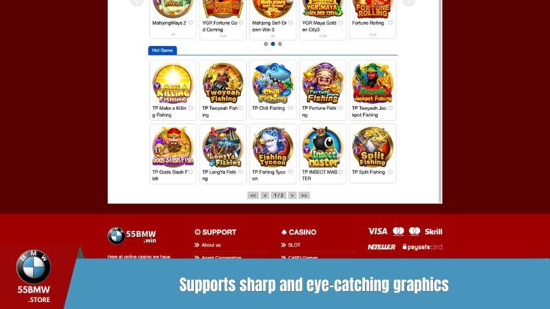 Supports sharp and eye-catching graphics
