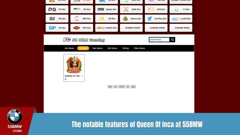 The notable features of Queen of Inca 55BMW